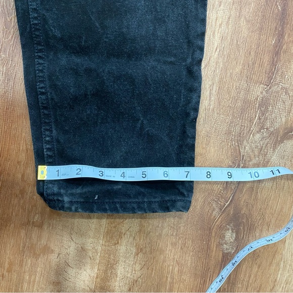 Levi's 550 Relaxed Fit Tapered Faded Black Jeans Mens 34x30 USA Made Vintage 90s - Picture 7 of 14